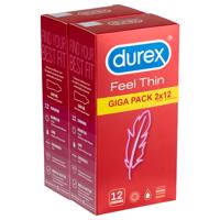 Durex Feel Thin - skutečný pocit kondomy (2x12 ks)