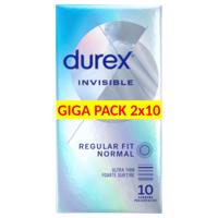 Durex Invisible Extra citlivý - tenký kondom (2x10ks)
