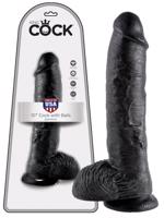 King Cock 10 dildo s varlaty (25 cm) - černý