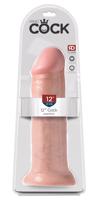 King Cock 12 - extra velké připínací dildo (31 cm) - přírodní