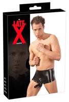 LATEX boxery s návlekem na penis (černé) - L/XL