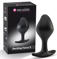 Mystim Rocking Force S - elektro anální plug - malý (černý)