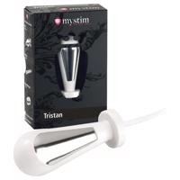 mystim Tristan - elektro kónické dildo (bílé)
