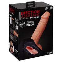 Pomocník Erekce - Duté Popruhové Dildo (Přírodní)