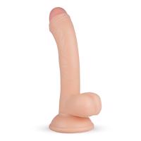 Real Fantasy Vince - 19,5 cm dildo s varlaty a předkožkou (přírodní)