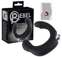 Rebel - zakřivený anální vibrátor (černý)