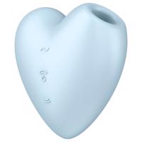Satisfyer Cutie Heart - modrý srdíčkový klitorální vibrátor s pulzací