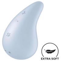 Satisfyer Dew Drop - nabíjecí, vodotěsný stimulátor klitorisu (modrý)