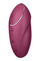 Satisfyer Tap &amp; Climax 1 - vibrátor a stimulátor klitorisu 2v1 (červený)
