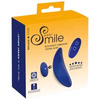 Smile - extra tenký, dálkově ovládaný kalhotkový vibrátor (modrý)