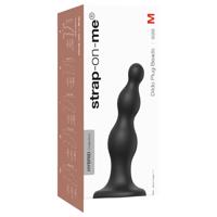 Strap-on-me Perličkový dildo M s přísavkou (černý)