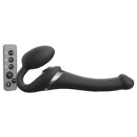 Strap-on-me S - nástrčný vibrační stimulátor - (černý)