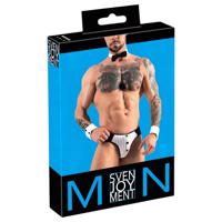 Svenjoyment - pánské tanga číšník set (černobílý)