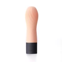 TENGA Iroha Zen - Hanacha super jemný silikonový vibrátor (broskev)